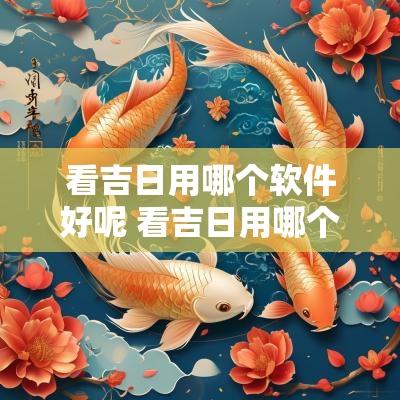 看吉日用哪个软件好呢 看吉日用哪个软件好
