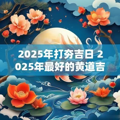2025年打夯吉日 2025年最好的黄道吉日