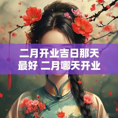 二月开业吉日那天最好 二月哪天开业最吉利