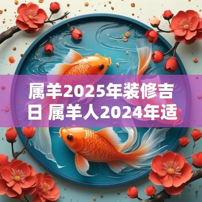 属羊2025年装修吉日 属羊人2025年适合装修吗