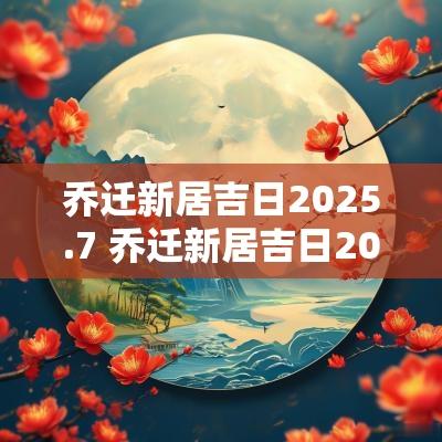 乔迁新居吉日2025.7 乔迁新居吉日2025年11月
