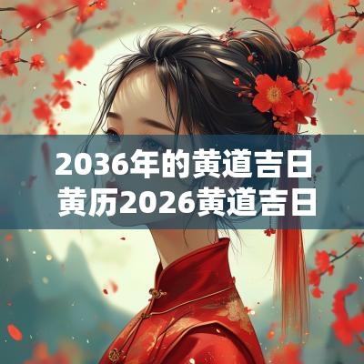 2036年的黄道吉日 黄历2026黄道吉日