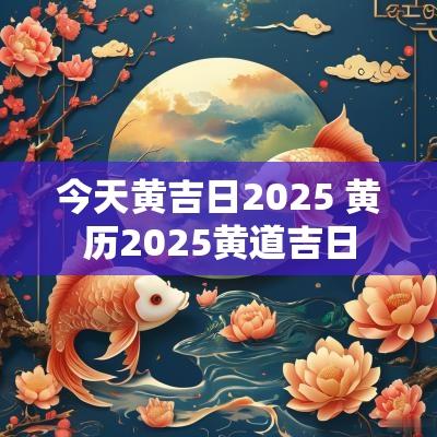 今天黄吉日2025 黄历2025黄道吉日