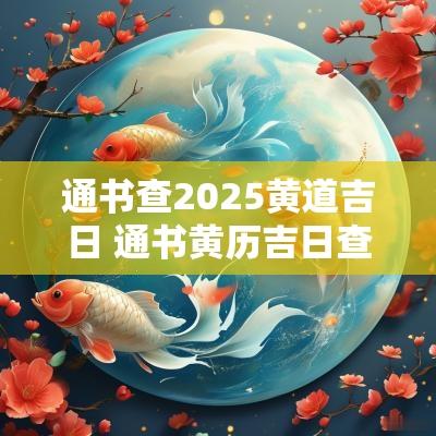 通书查2025黄道吉日 通书黄历吉日查询