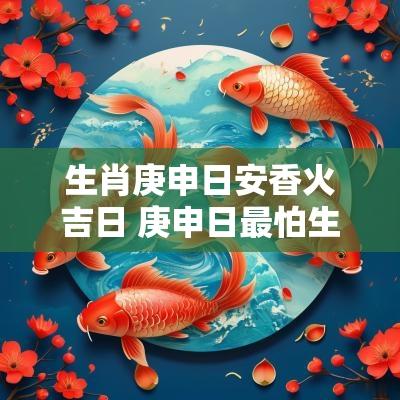 生肖庚申日安香火吉日 庚申日最怕生于几月