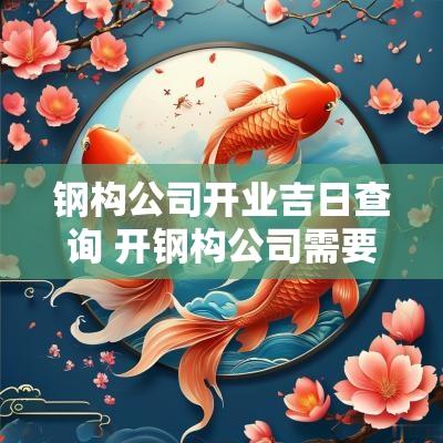 钢构公司开业吉日查询 开钢构公司需要多少钱