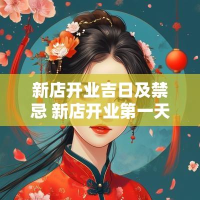 新店开业吉日及禁忌 新店开业第一天禁忌