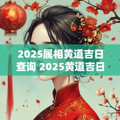 2025属相黄道吉日查询 2025黄道吉日查询