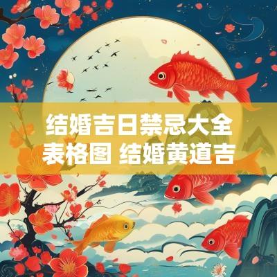 结婚吉日禁忌大全表格图 结婚黄道吉日的十大禁忌