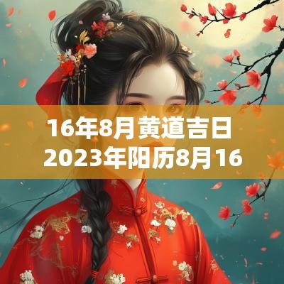 16年8月黄道吉日 2025年阳历8月16日是黄道吉日吗
