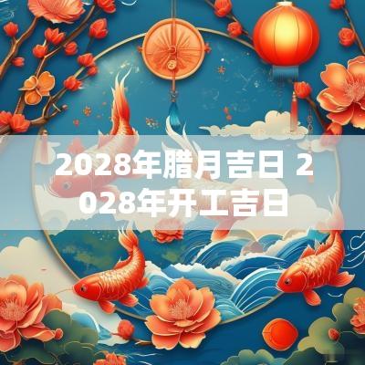2028年腊月吉日 2028年开工吉日