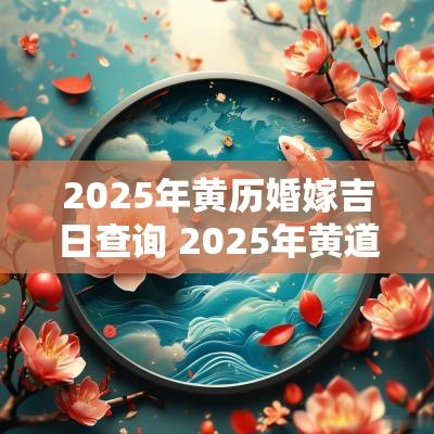 2025年黄历婚嫁吉日查询 2025年黄道吉日婚嫁