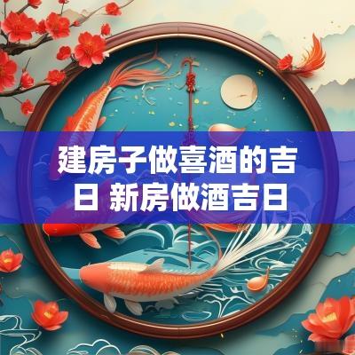 建房子做喜酒的吉日 新房做酒吉日