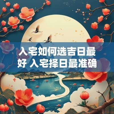 入宅如何选吉日最好 入宅择日最准确的方法