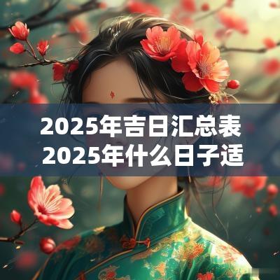 2025年吉日汇总表 2025年什么日子适合结婚