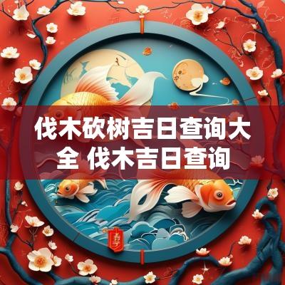 伐木砍树吉日查询大全 伐木吉日查询