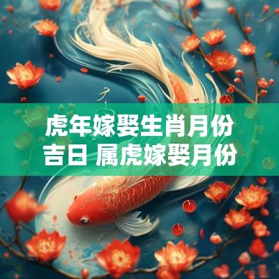 蛇年嫁娶生肖月份吉日 属虎嫁娶月份