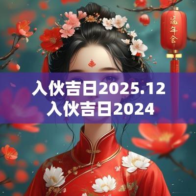 入伙吉日2025.12 入伙吉日2025