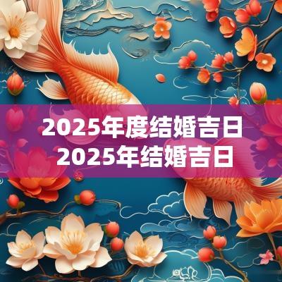 2025年度结婚吉日 2025年结婚吉日