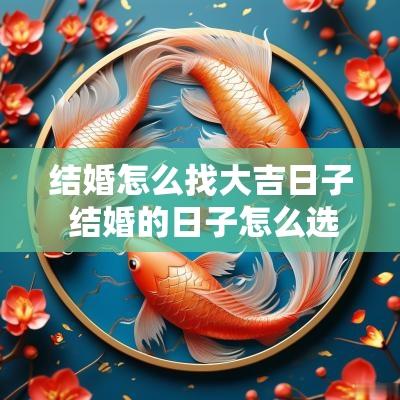 结婚怎么找大吉日子 结婚的日子怎么选2025