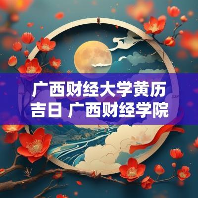 广西财经大学黄历吉日 广西财经学院黄毅