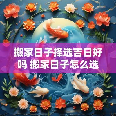 搬家日子择选吉日好吗 搬家日子怎么选黄道吉日2025