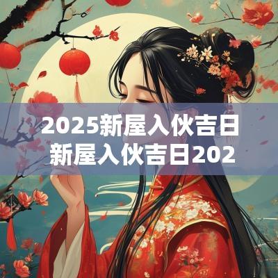 2025新屋入伙吉日 新屋入伙吉日2025
