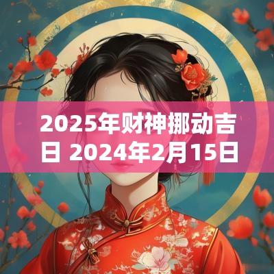 2025年财神挪动吉日 2025年2月15日财神方向