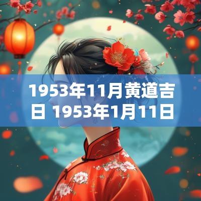 1953年11月黄道吉日 1953年1月11日农历是多少