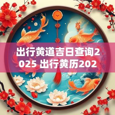 出行黄道吉日查询2025 出行黄历2025年1月黄道吉日查询
