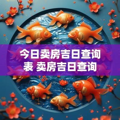 今日卖房吉日查询表 卖房吉日查询