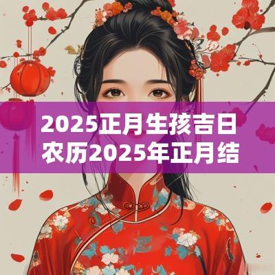 2025正月生孩吉日 农历2025年正月结婚吉日