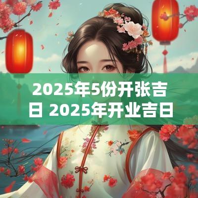 2025年5份开张吉日 2025年开业吉日