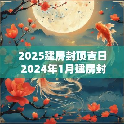 2025建房封顶吉日 2025年1月建房封顶黄道吉日