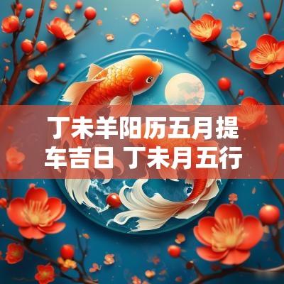 丁未羊阳历五月提车吉日 丁未月五行属性
