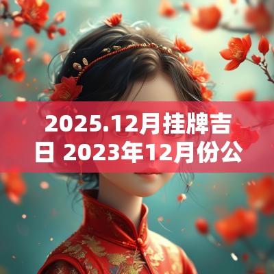 2025.12月挂牌吉日 2025年12月份公司挂牌吉日
