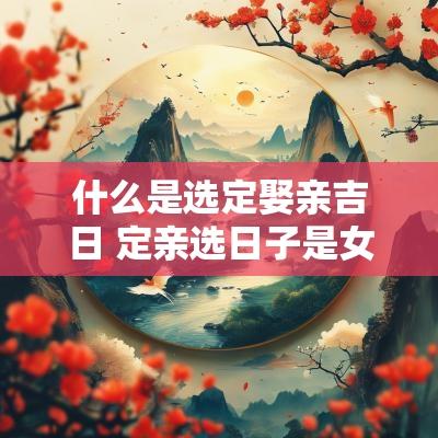 什么是选定娶亲吉日 定亲选日子是女方选吗