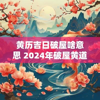 黄历吉日破屋啥意思 2025年破屋黄道吉日