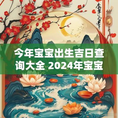 今年宝宝出生吉日查询大全 2025年宝宝出生吉日查询