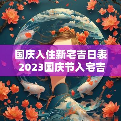 国庆入住新宅吉日表 2025国庆节入宅吉日查询