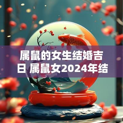属鼠的女生结婚吉日 属鼠女2025年结婚吉日一览表
