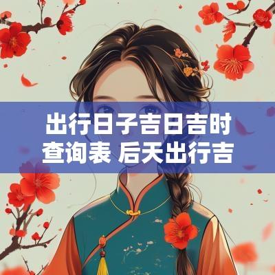 出行日子吉日吉时查询表 后天出行吉日吉时查询表