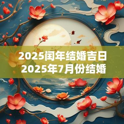 2025闰年结婚吉日 2025年7月份结婚的黄道吉日