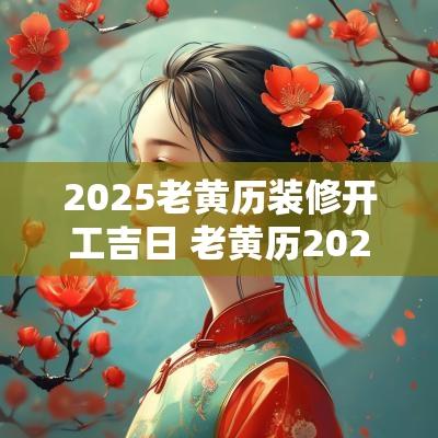 2025老黄历装修开工吉日 老黄历2025年黄道吉日装修开工