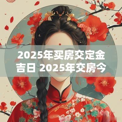 2025年买房交定金吉日 2025年交房今年可以上学吗