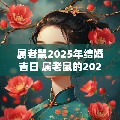 属老鼠2025年结婚吉日 属老鼠的2025年适合结婚吗