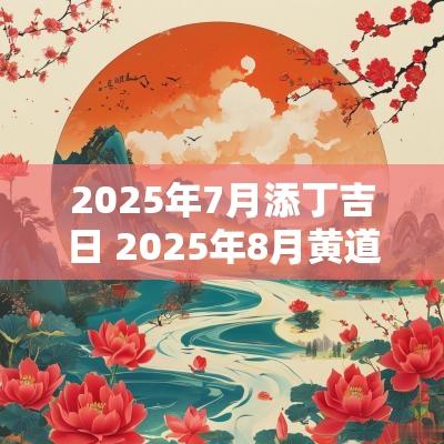 2025年7月添丁吉日 2025年8月黄道吉日