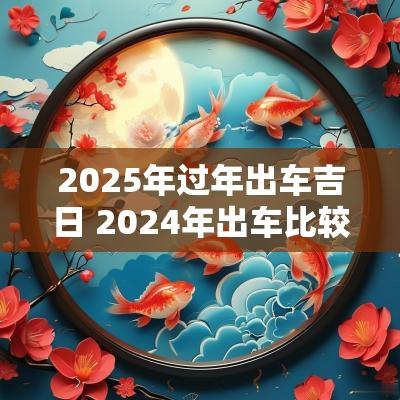 2025年过年出车吉日 2025年出车比较好的日子是