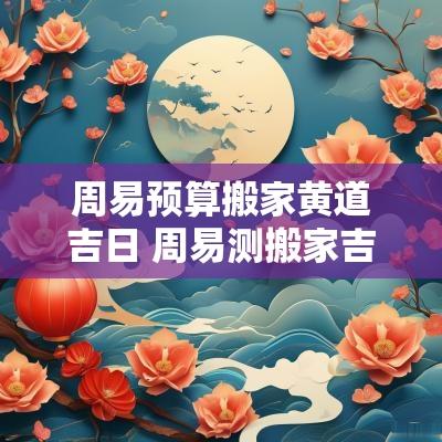 周易预算搬家黄道吉日 周易测搬家吉日