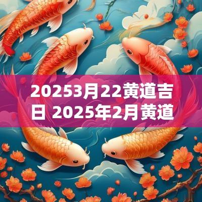 20253月22黄道吉日 2025年2月黄道吉日是哪几天